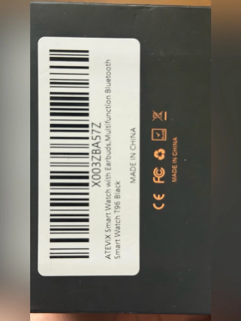 Black Sport Smart Watch with Music Display
